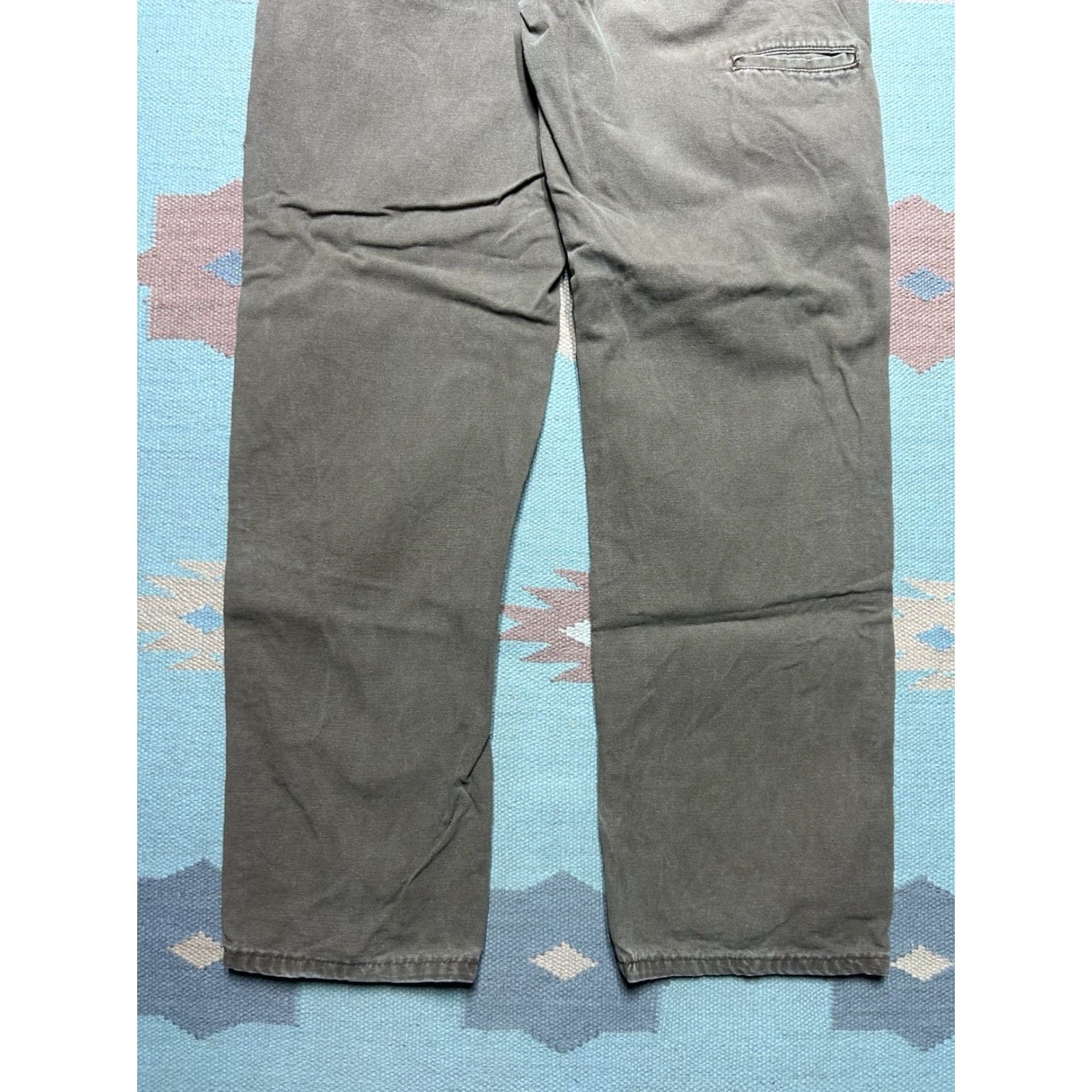 Dickies VINTAGE Dickies Canvas Carpenter Pants Tan Brown Workwear Baggy 34x33 Mens Pants Size US 34 / EU 50 - 2 Thumbnail
