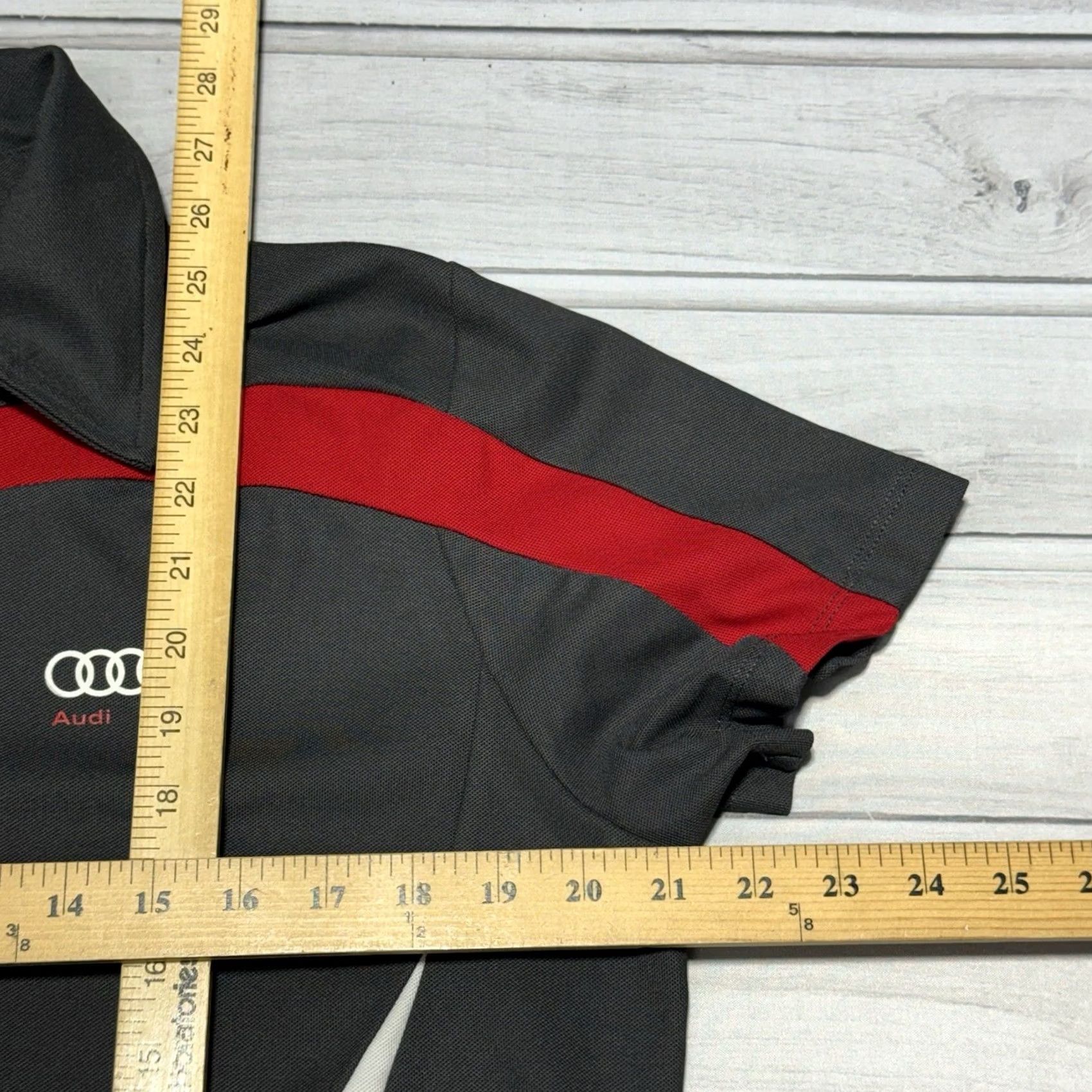 Vintage Audi Polo Shirt Women XL Gray Performance Short Sleeve Car Auto Racing Shirt Size XL / US 12-14 / IT 48-50 - 4 Thumbnail
