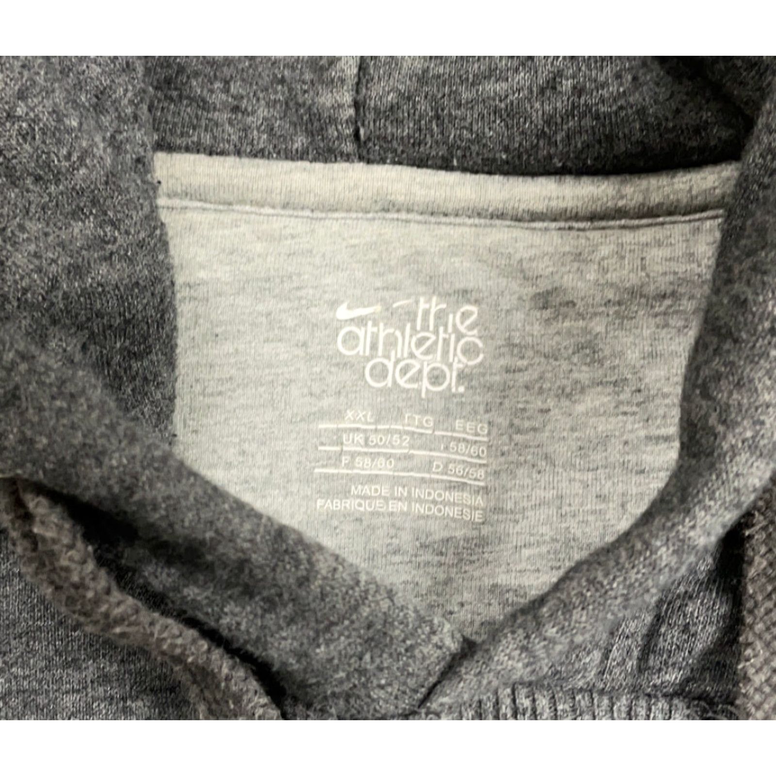 Nike Nike Distressed Pullover Hoodie Sweatshirt Adult 2XL Gray Embroidered Swoosh 90s Retro Men's Size US XXL / EU 58 / 5 - 5 Thumbnail