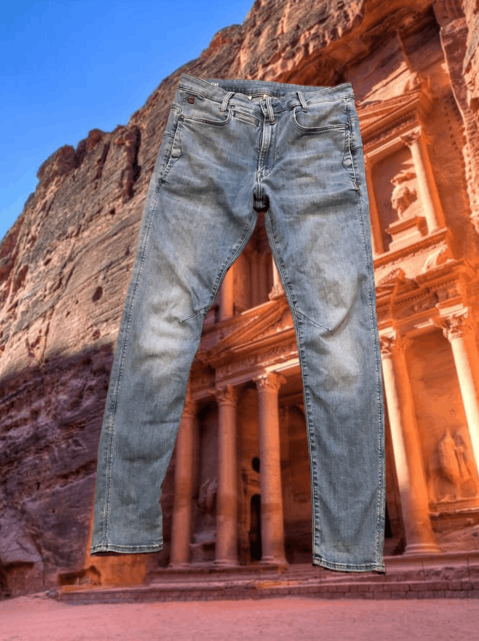 G-Star Distressed Thrashed Jeans 3D Super slim G-Star Raw D-STAQ Size US 32 / EU 48 - 1 Thumbnail