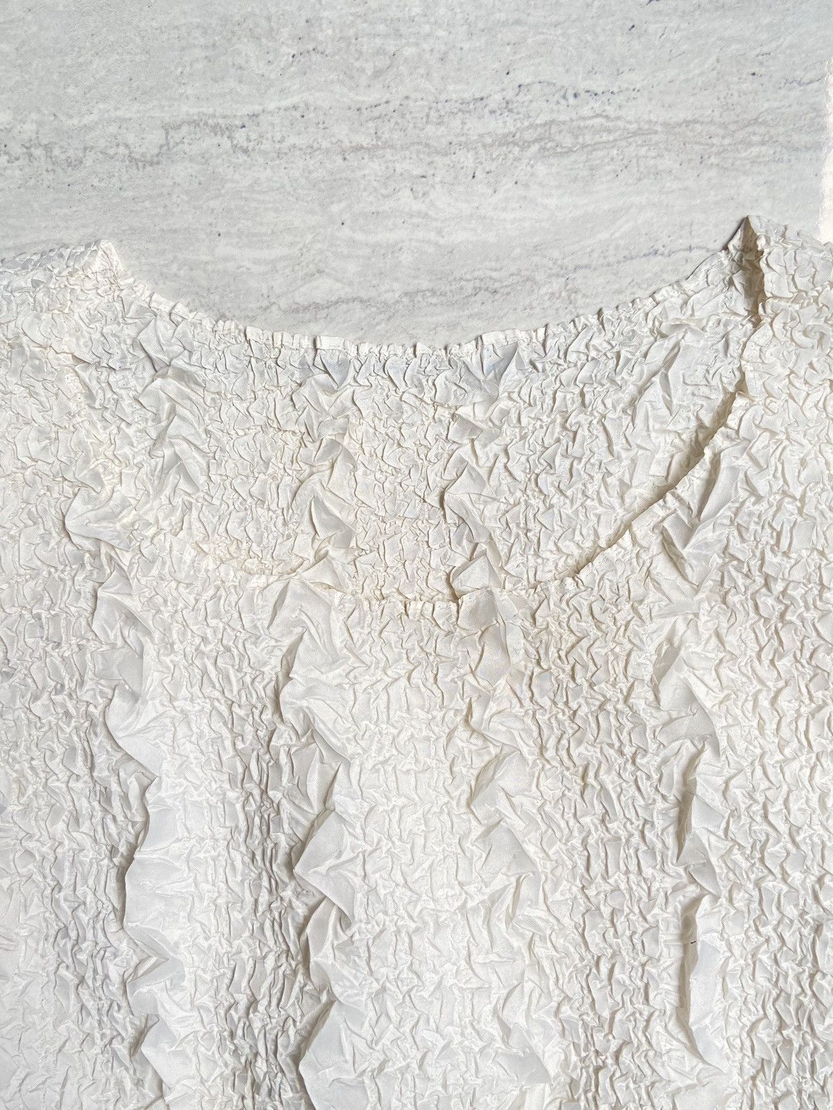 Issey Miyake × Japanese Brand YUKI TORII Wrinkle Pleats T-shirt Size US XS / EU 42 / 0 - 8 Thumbnail