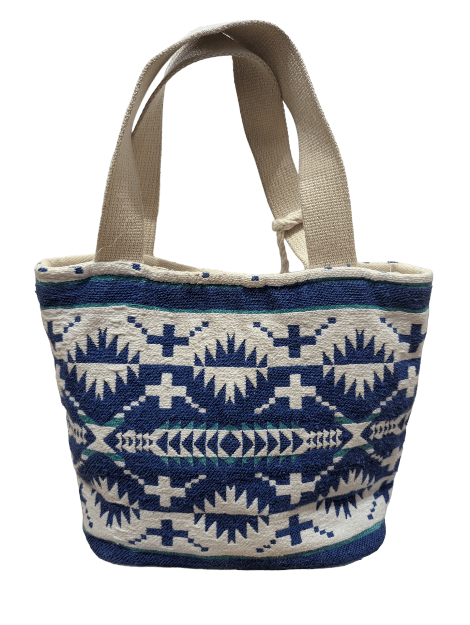 Native × Pendleton Pendelton Navajo Small Tote Bag (BLUE) Size ONE SIZE - 7 Thumbnail