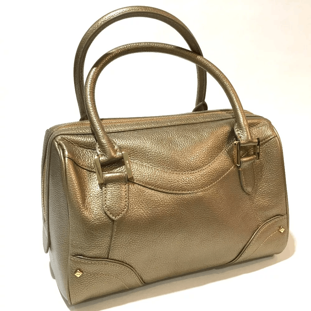 MCM MCM Logo Studs Mini Duffle Bag Hand Bag Gold Size ONE SIZE - 7 Thumbnail