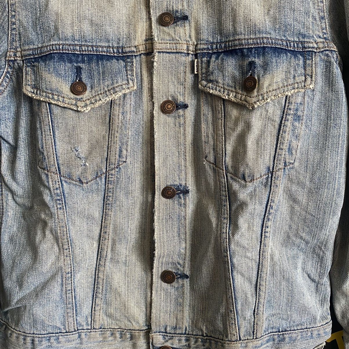 Edwin Vintage Edwin 80s-90s Washed Blue Distressed Denim Jacket Size US S / EU 44-46 / 1 - 4 Thumbnail