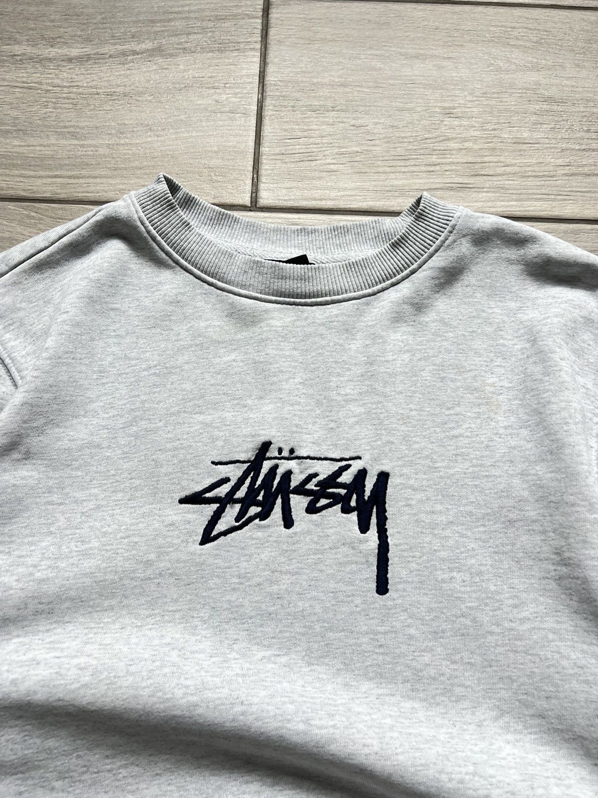 Stussy Stussy Big Logo Gray Sweatshirt S Size Size US S / EU 44-46 / 1 - 5 Thumbnail