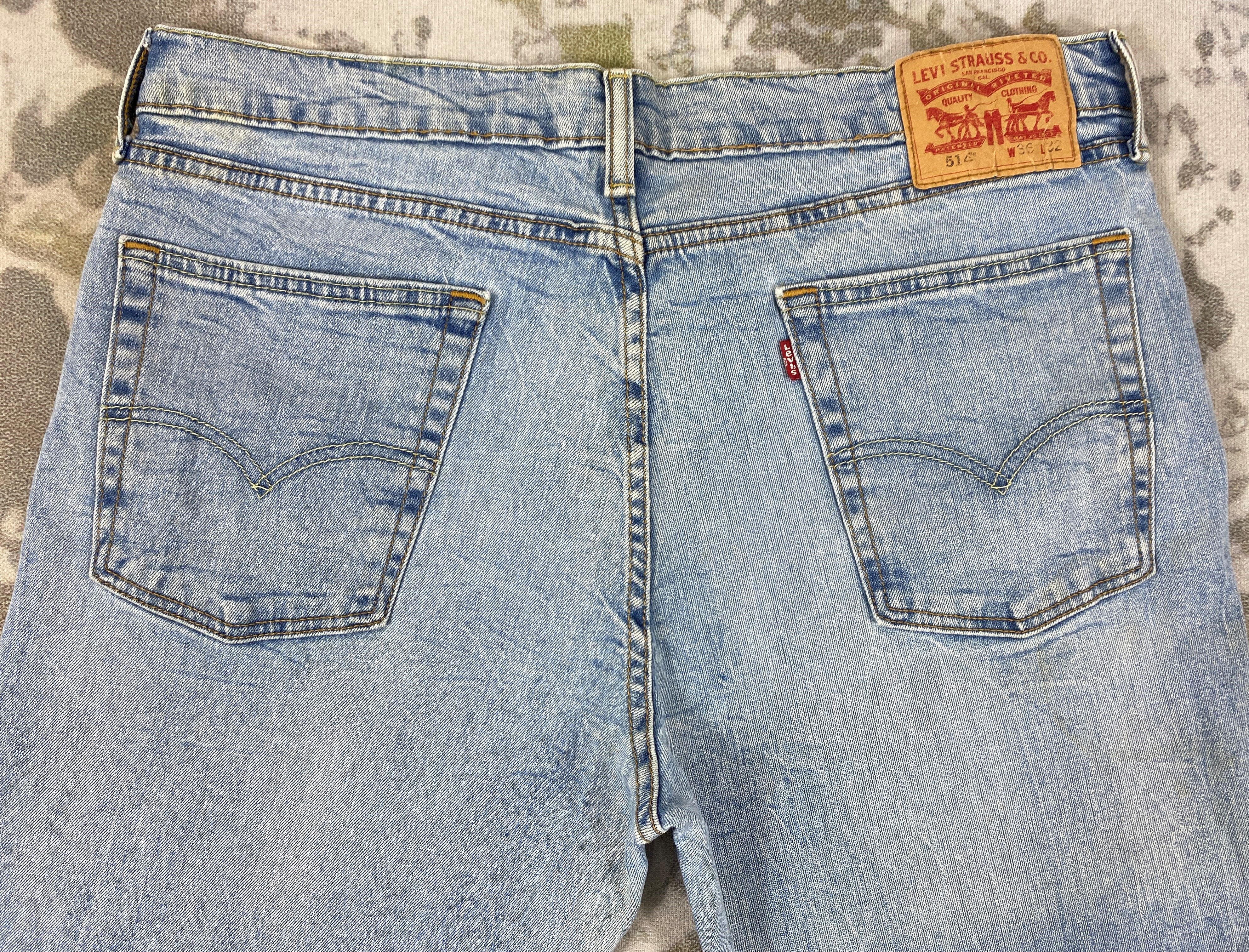 Levi's Vintage Levi's 514 Light Wash Denim 36 x 32 -JN055 Size US 36 / EU 52 - 4 Thumbnail