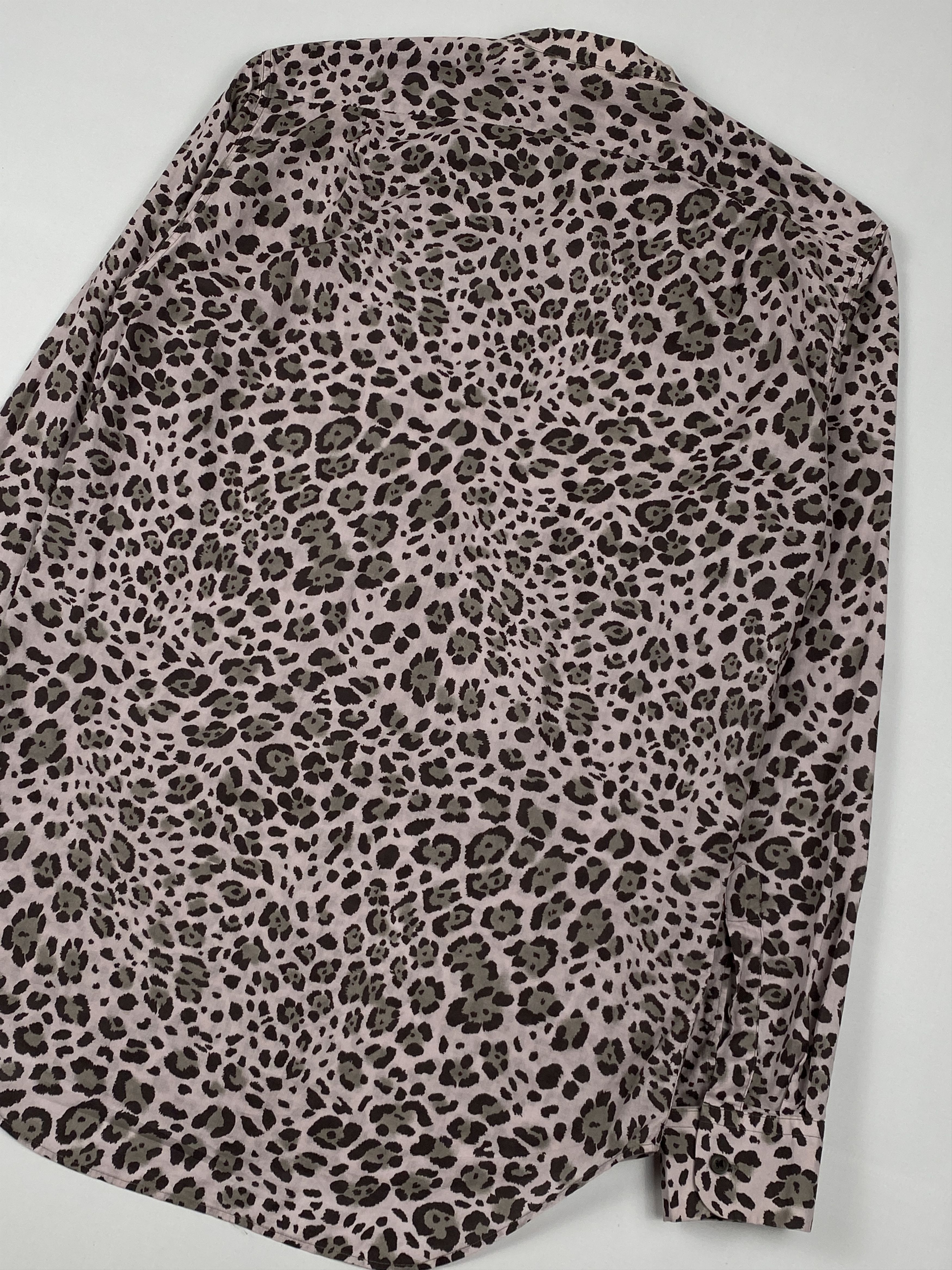 Dries Van Noten Leopard Print Long Sleeve Polo Size US M / EU 48-50 / 2 - 12 Thumbnail
