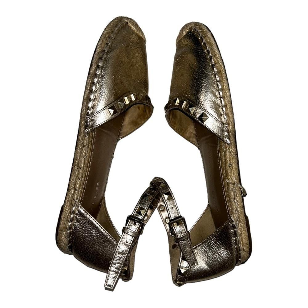 Designer Marc Fisher l Graze Gold Studded Espadrilles Size 8.5 Size US 8.5 / IT 38.5 - 6 Thumbnail