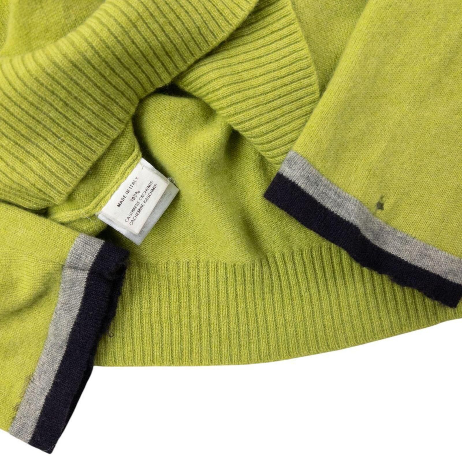 Hermes Vintage 90s Hermès Q Zip Cashmere Jumper Size XL Size US M / EU 48-50 / 2 - 7 Thumbnail