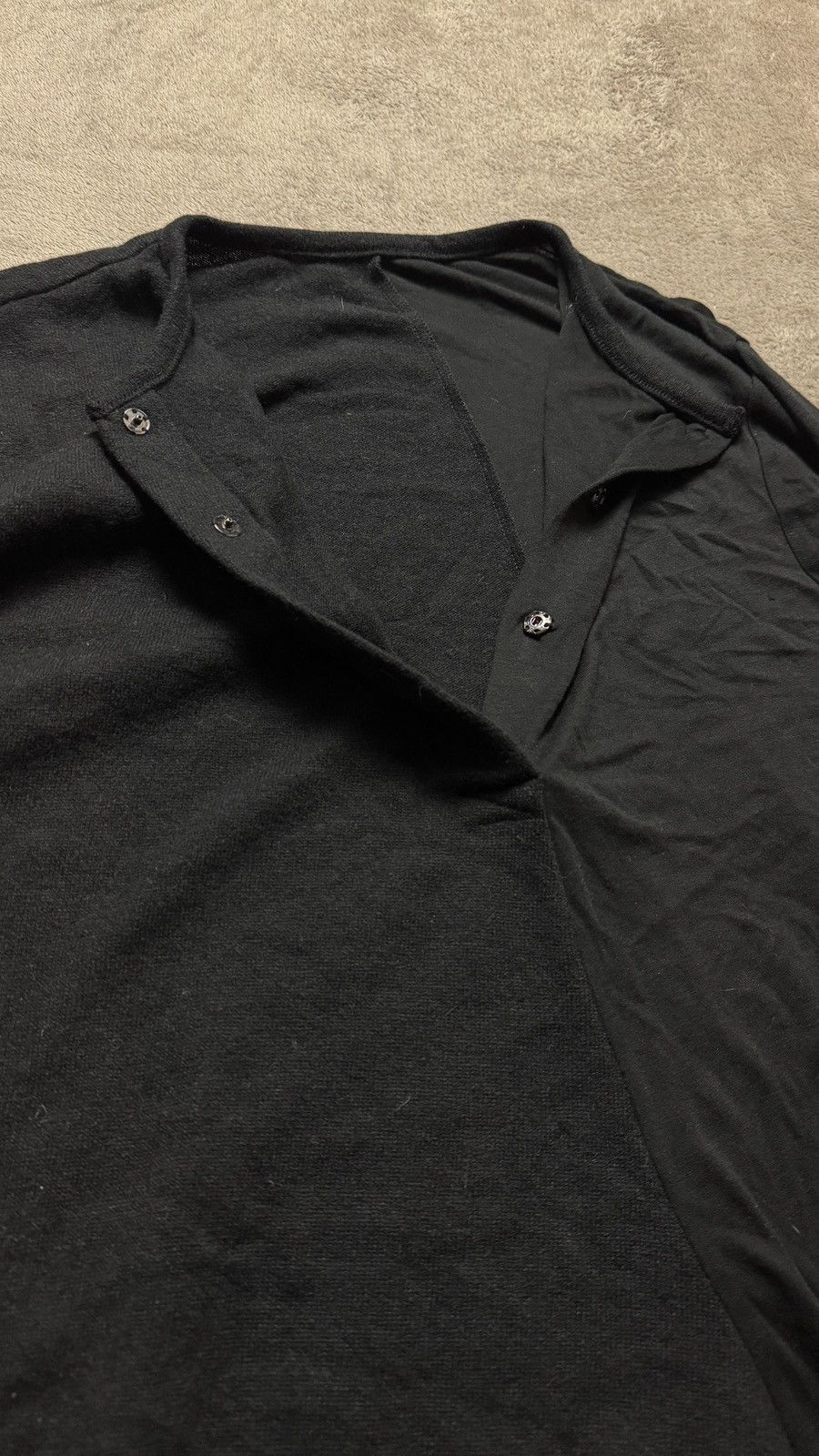 Yohji Yamamoto Y’s Asymmetric Long Sleeve Wool Cashmere Dress mcqueen loewe Size M / US 6-8 / IT 42-44 - 7 Thumbnail