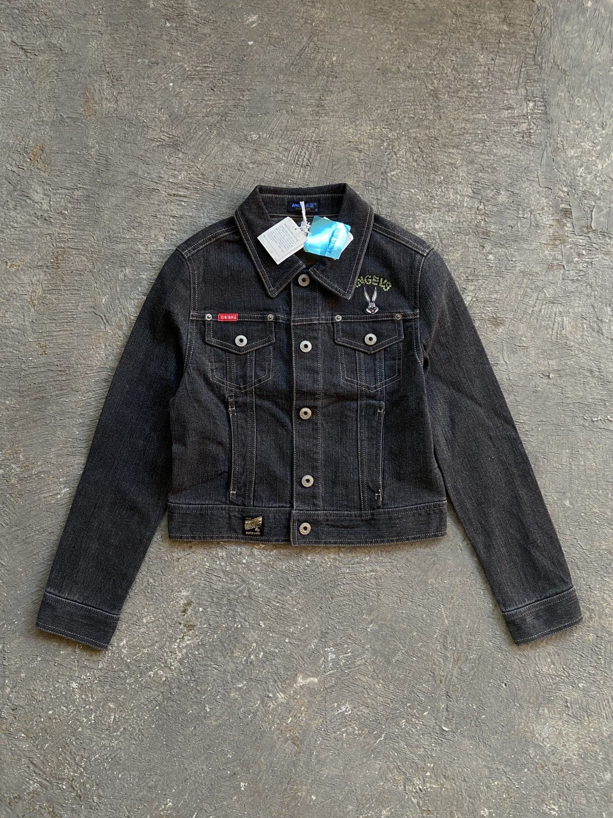 Angel Blue 2000s Angel Blue x Warner Bros - Snap Button Denim Jacket Size M / US 6-8 / IT 42-44 - 1 Thumbnail