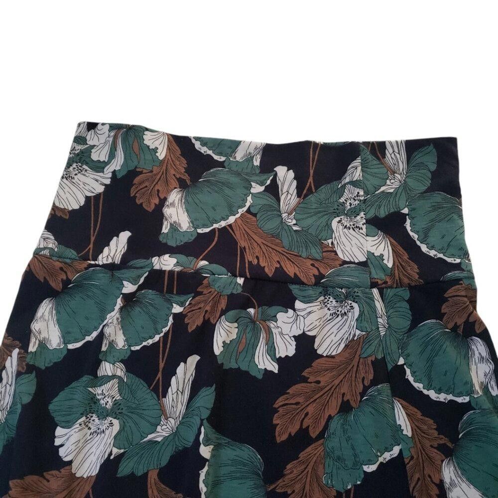 Designer CT1781 Urban Coco High Waist Green & Brown Maxi Skirt XL Size 40" / US 18 - 4 Thumbnail