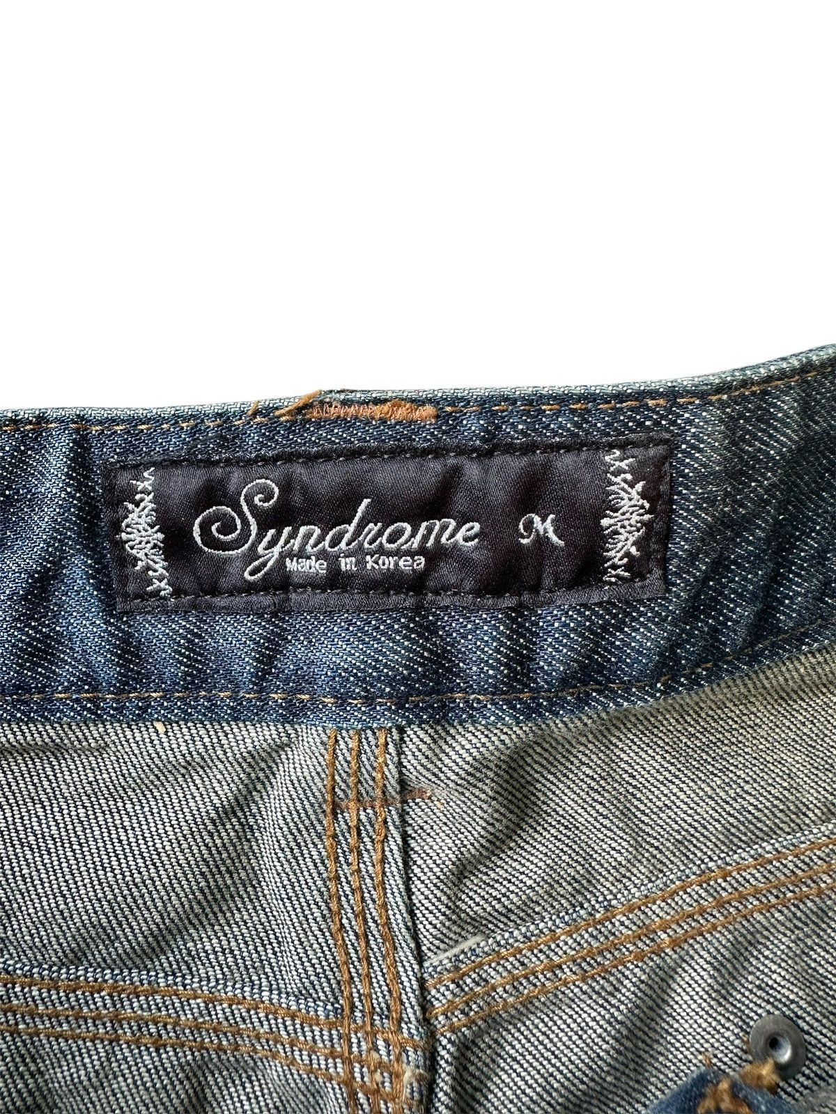 Unowned Syndrome Jeans Flare Pants Size 32" / US 10 / IT 46 - 7 Thumbnail