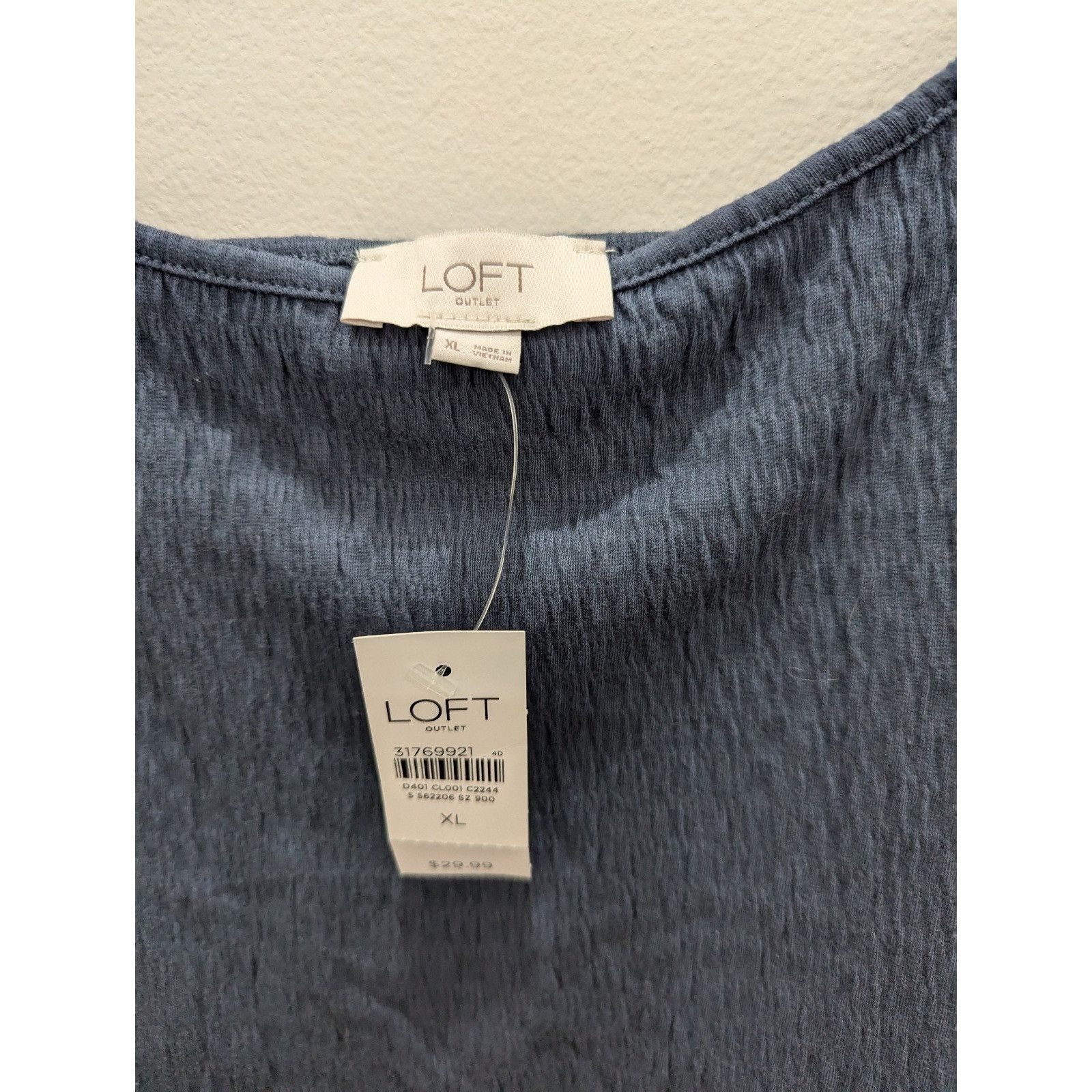 Loft NWT Women's Loft Outlet Stretchy Ribbed Spaghetti Strap Tank Size XL / US 12-14 / IT 48-50 - 2 Thumbnail