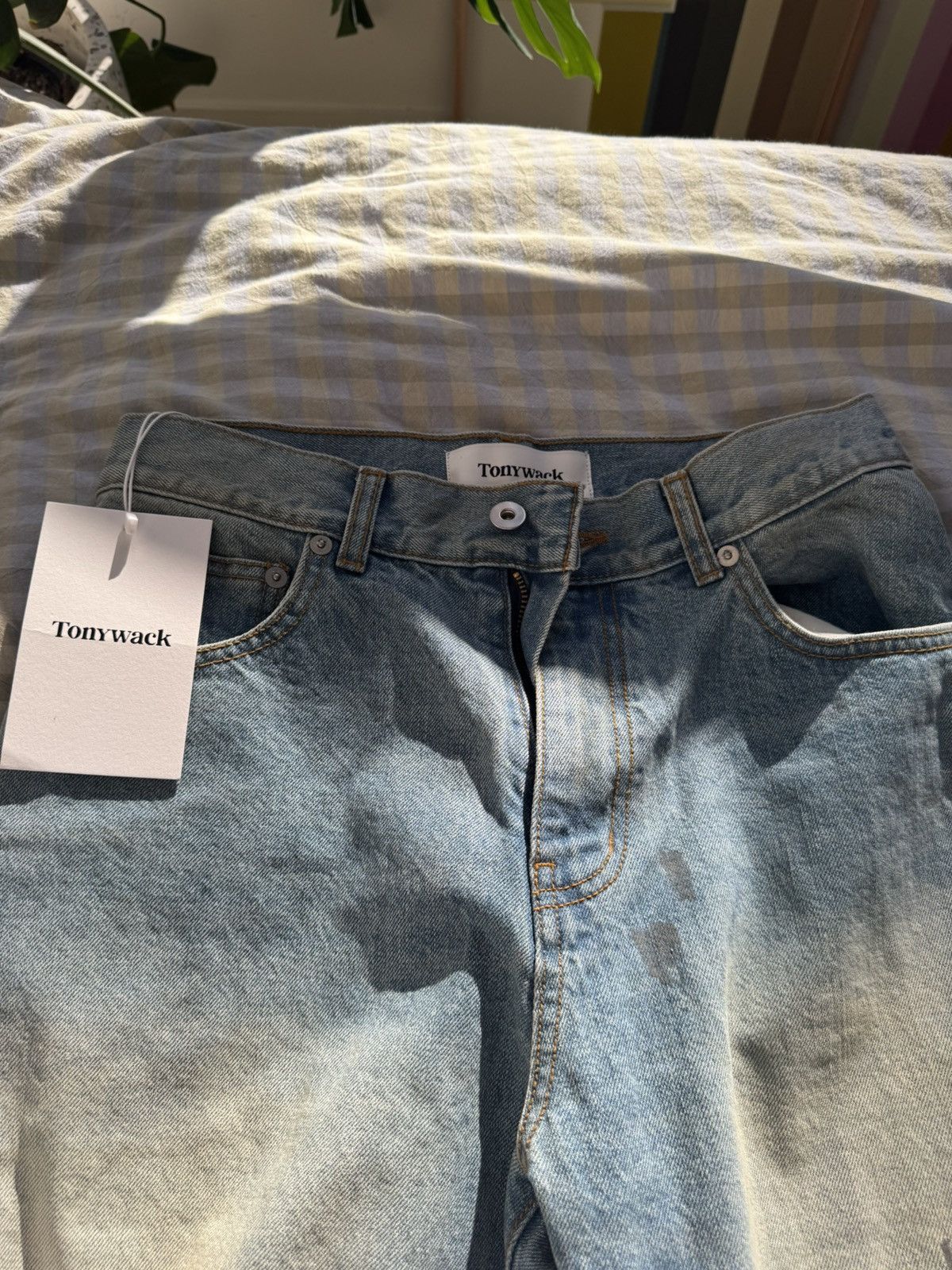 TONYWACK Blue Flared-Leg Reconstructed Jeans Size US 28 / EU 44 - 3 Thumbnail