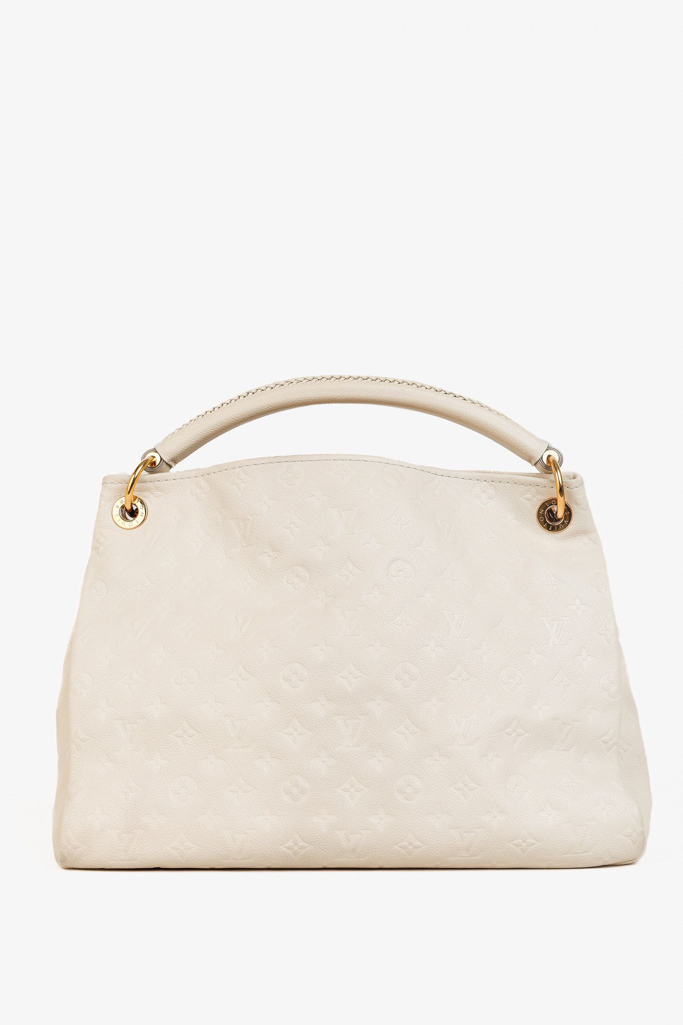 Louis Vuitton Louis Vuitton Artsy MM Creme Empreinte Leather Hobo Bag Size ONE SIZE - 4 Thumbnail