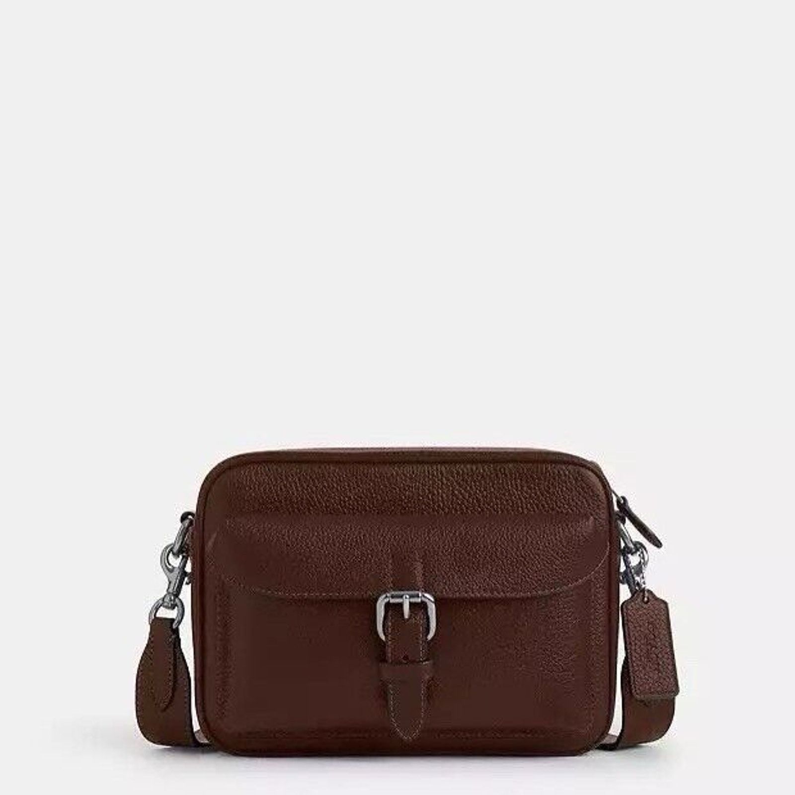 Coach NWT COACH MEN'S Warner Crossbody Bag CW218 Silver /Maple Size ONE SIZE - 2 Thumbnail