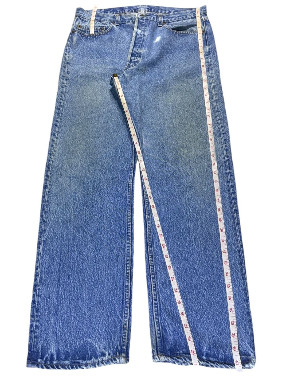 Levi's Vintage 80s Levis 501 Mud Wash Loose Jeans Size US 34 / EU 50 - 12 Thumbnail