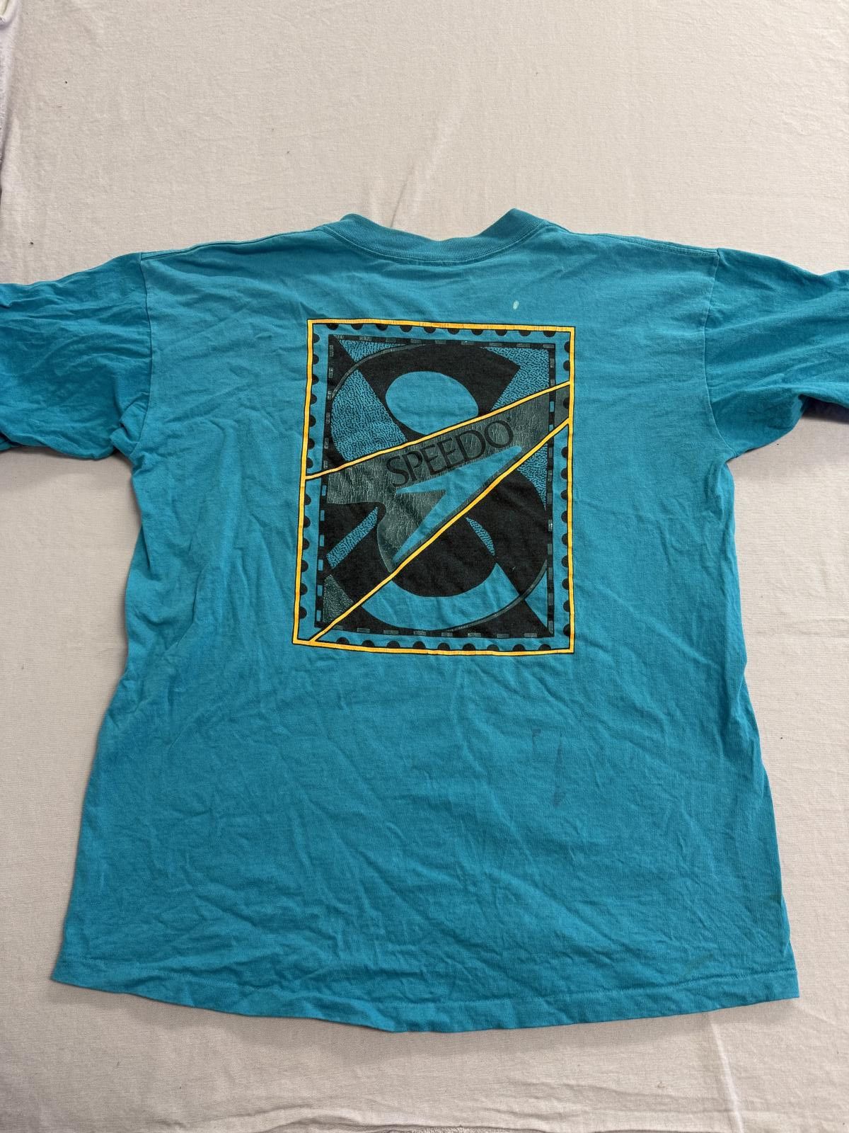 Speedo Vintage Speedo T-shirt Swimming 80s/90s Logo Blue Swim XL Size US XL / EU 56 / 4 - 3 Thumbnail