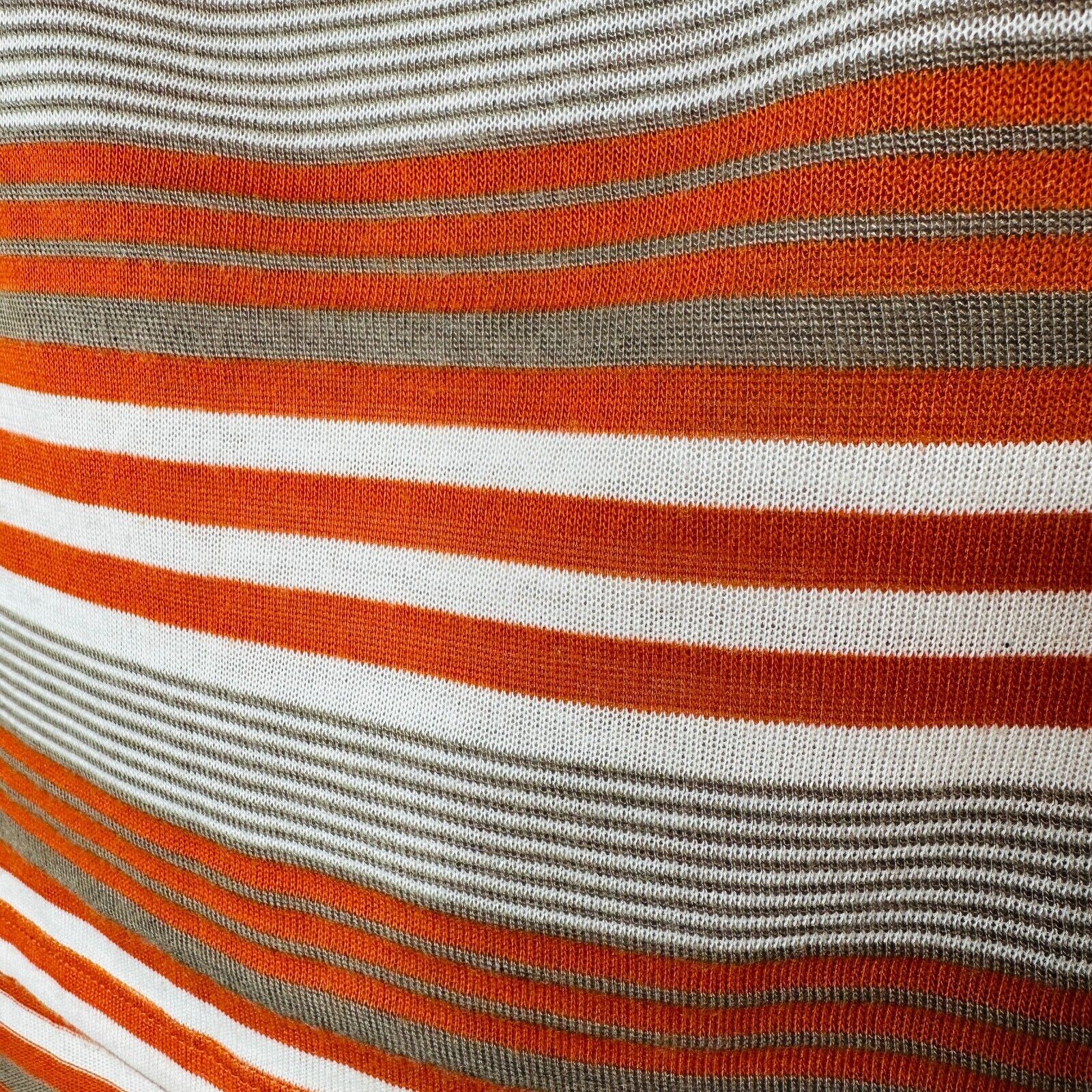 Other Papaya Casual Striped Short Sleeve Crop Scoop Neck Tee M Size M / US 6-8 / IT 42-44 - 6 Thumbnail