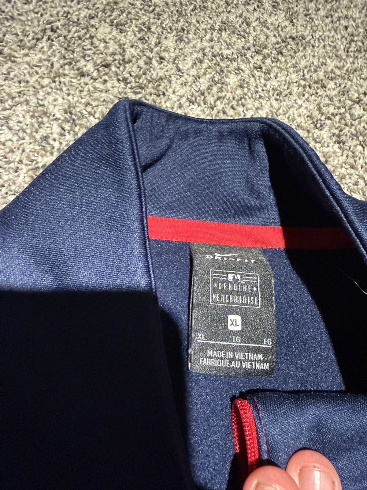 Nike Cleveland Indians Quarter Zip Size US XL / EU 56 / 4 - 2 Thumbnail