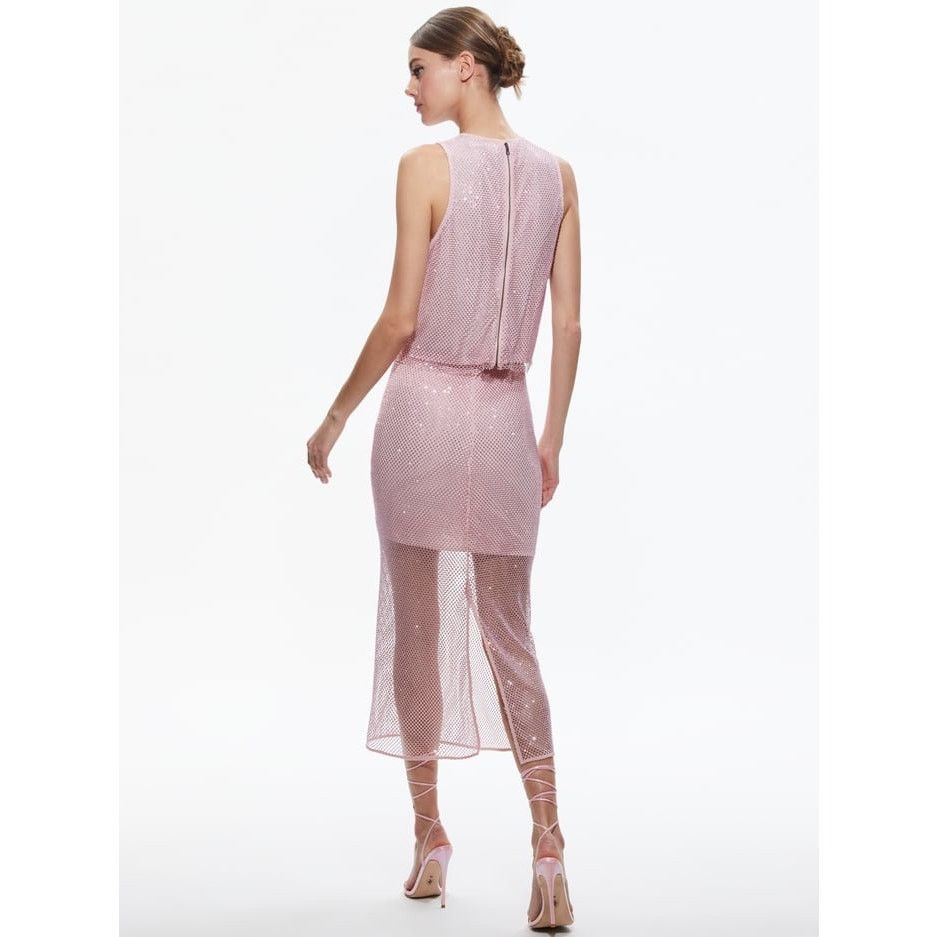 Alice + Olivia Alice + Olivia Maeve Crystal-Embellished Skirt pink size 12 Size 34" / US 12 / IT 48 - 4 Thumbnail