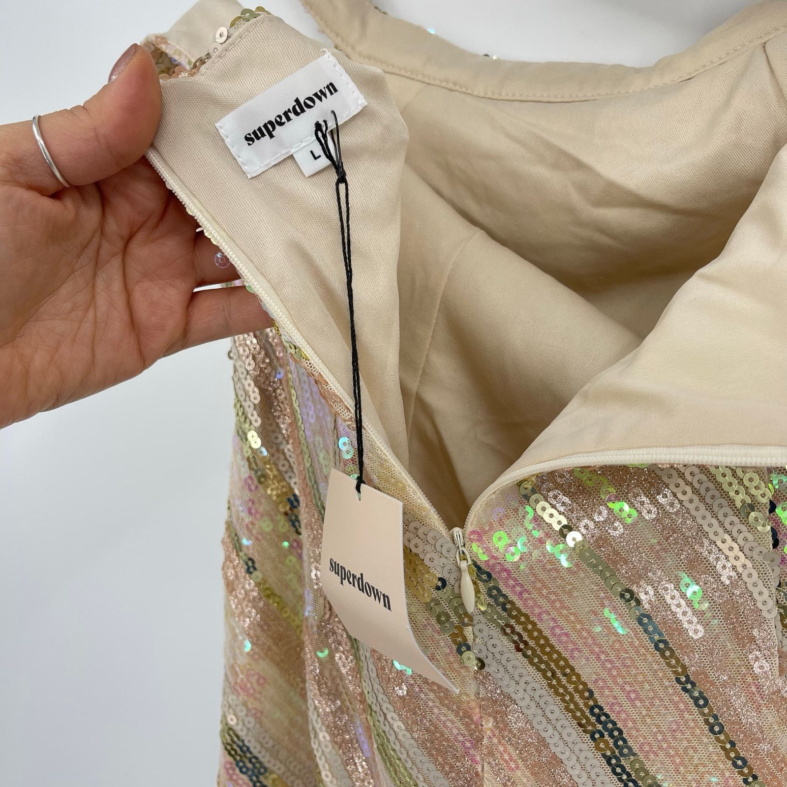 superdown superdown | NWT Cicely Mini Dress in Sequin Multi L Size L / US 10 / IT 46 - 5 Thumbnail