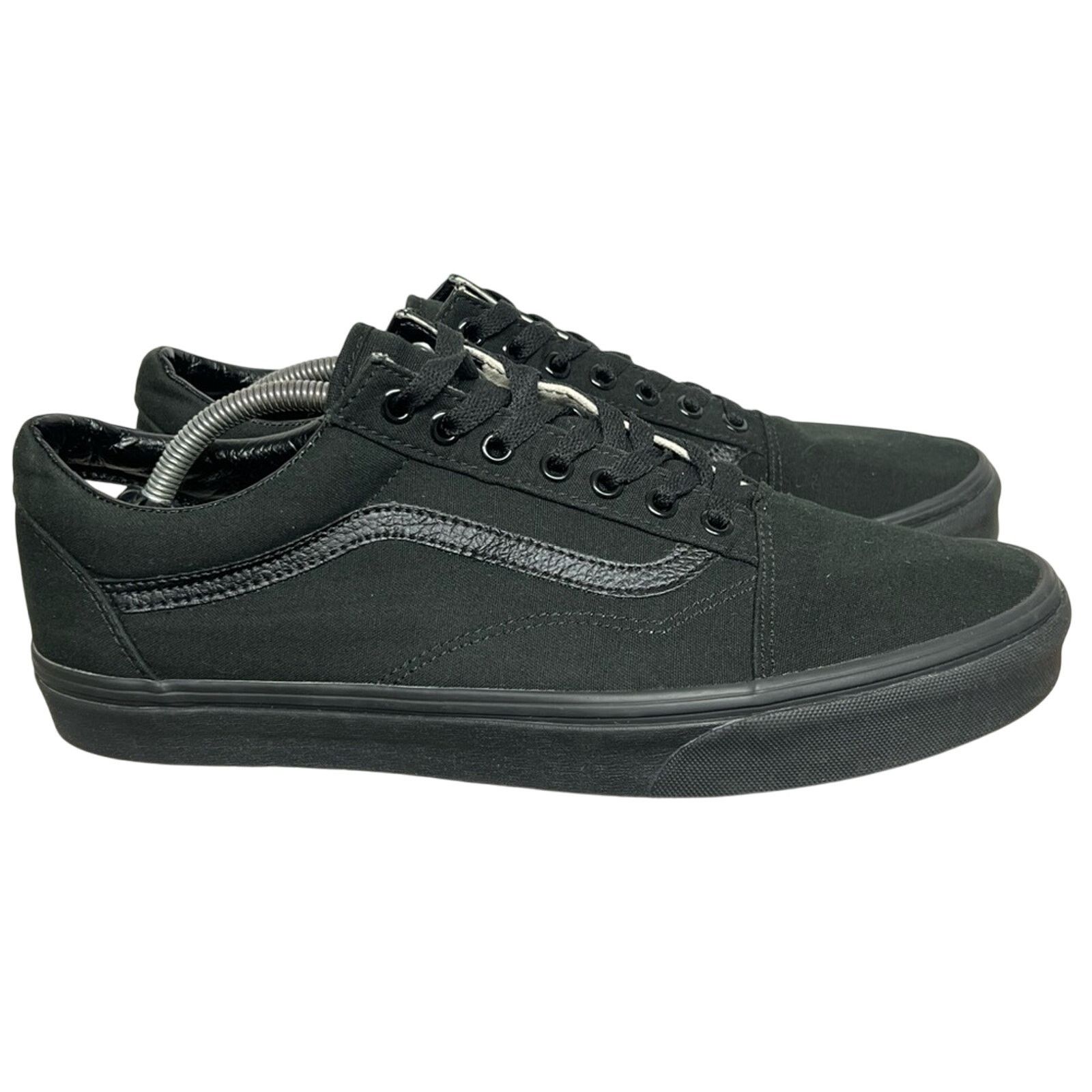 Vans Vans Old Skool Mens 12 Black Low Top Canvas Shoes Size US 12 / EU 45 - 2 Thumbnail