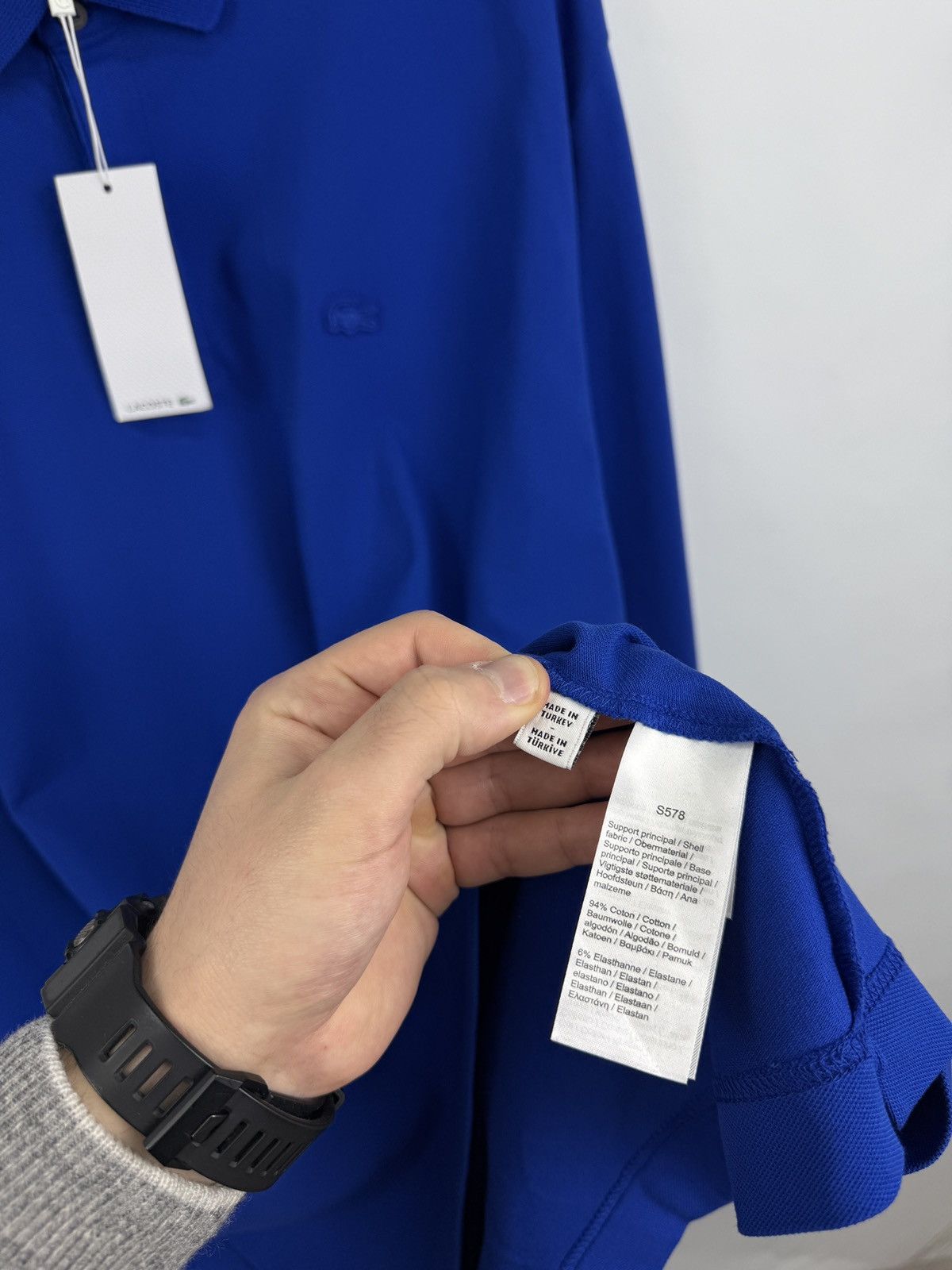 Lacoste 🇫🇷 NEW❗️ Lacoste Regular Fit Polo Long Sleeve Made in France Size US XXL / EU 58 / 5 - 16 Thumbnail