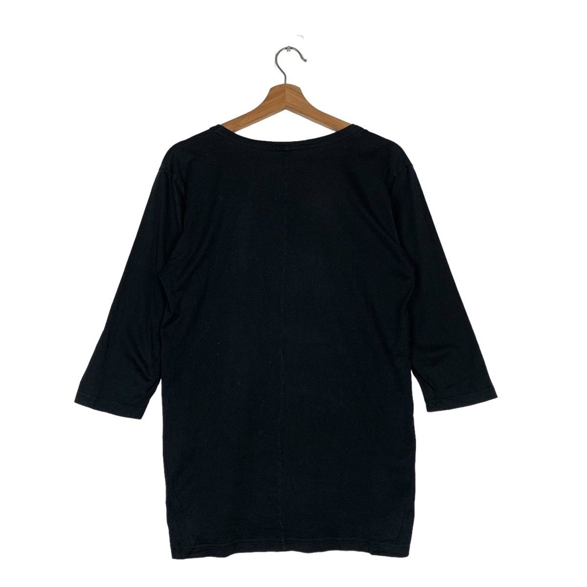 Attachment ATTACHMENT Black Plain V Neck Raglan Shirt #0342-C16 Size US M / EU 48-50 / 2 - 8 Thumbnail