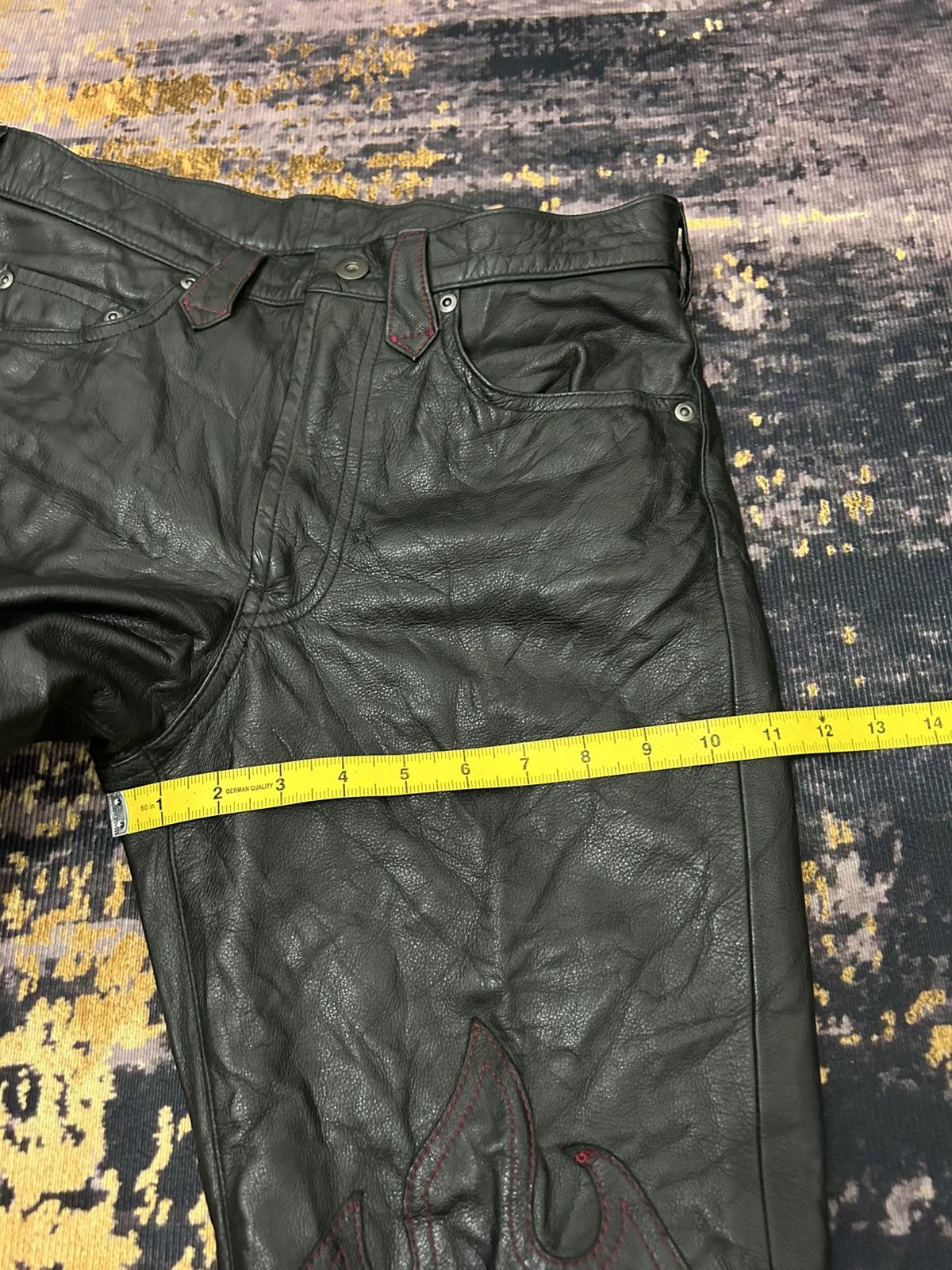 Takeo Kikuchi Takeo Kikuchi Fleur Leather Pants Size US 30 / EU 46 - 20 Thumbnail