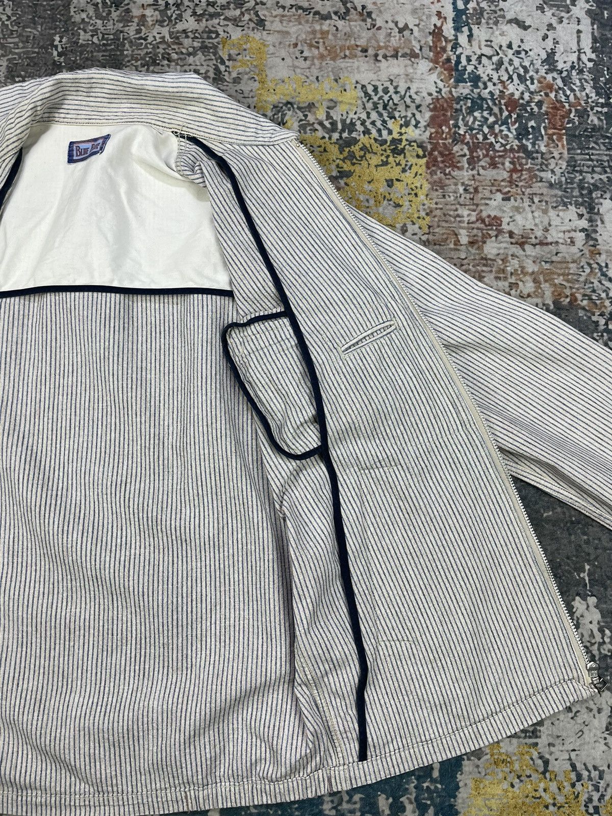 Blue Blue Japan Vtg Blue Blue Japan Hickory Stripe Work Jacket Size US XS / EU 42 / 0 - 9 Thumbnail