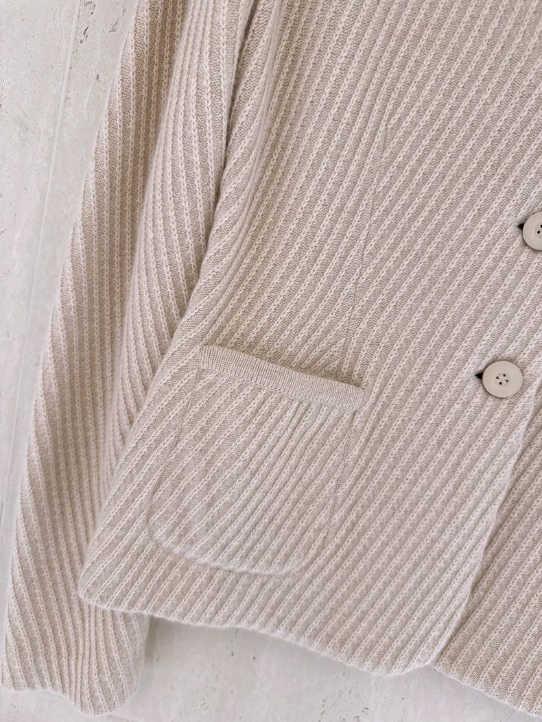 Loro Piana LORO PIANA Brown baby cashmere knit coat Size M / US 6-8 / IT 42-44 - 4 Thumbnail
