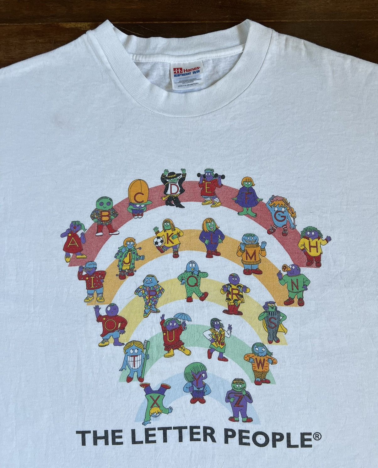 Vintage 90s Vintage Letter People tee Size US XL / EU 56 / 4 - 2 Thumbnail
