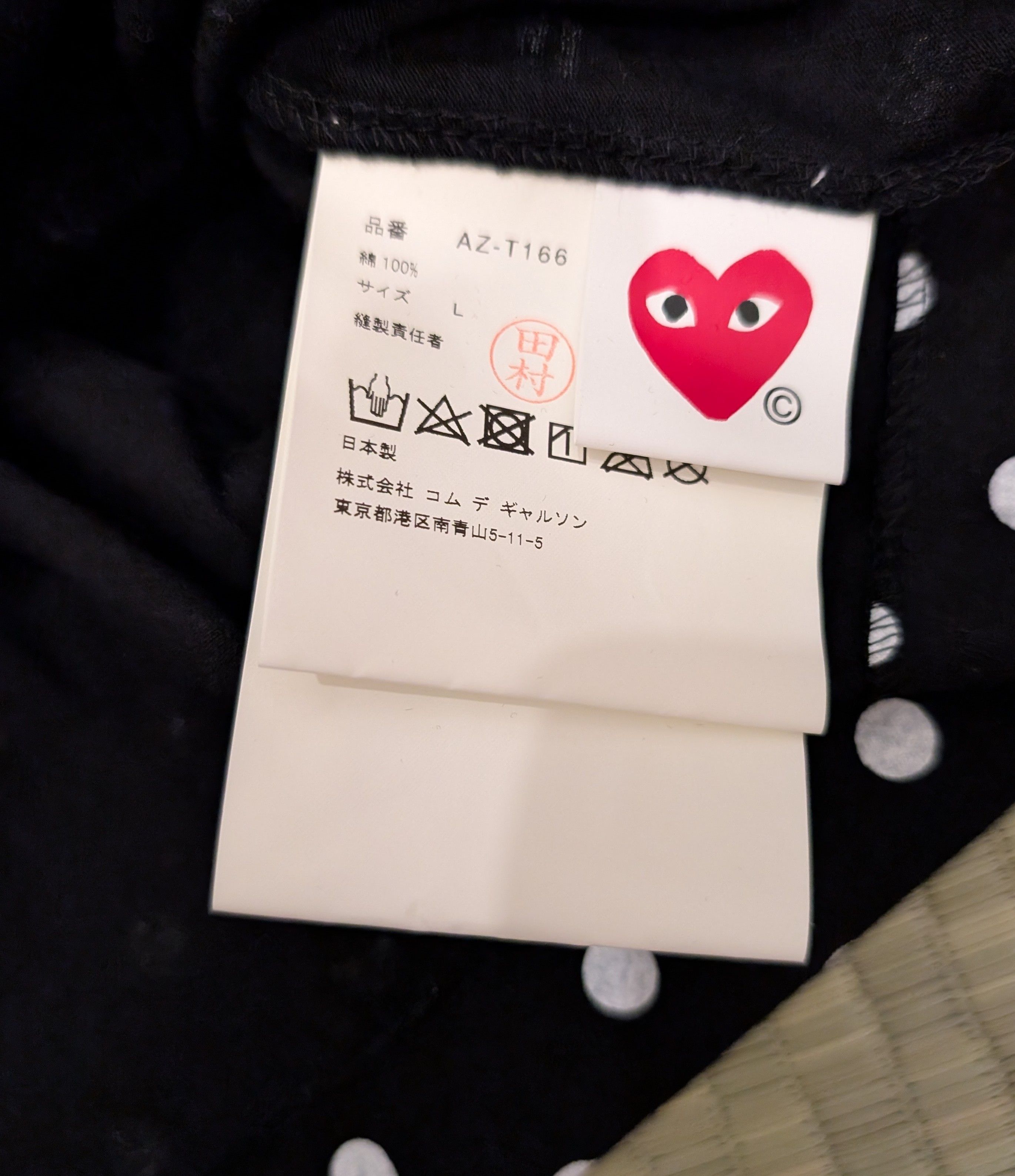 Comme des Garcons PLAY Comme Des Garcons PLAY Polka Dot Long Sleeve Jersey Shirt Size L / US 10 / IT 46 - 4 Thumbnail