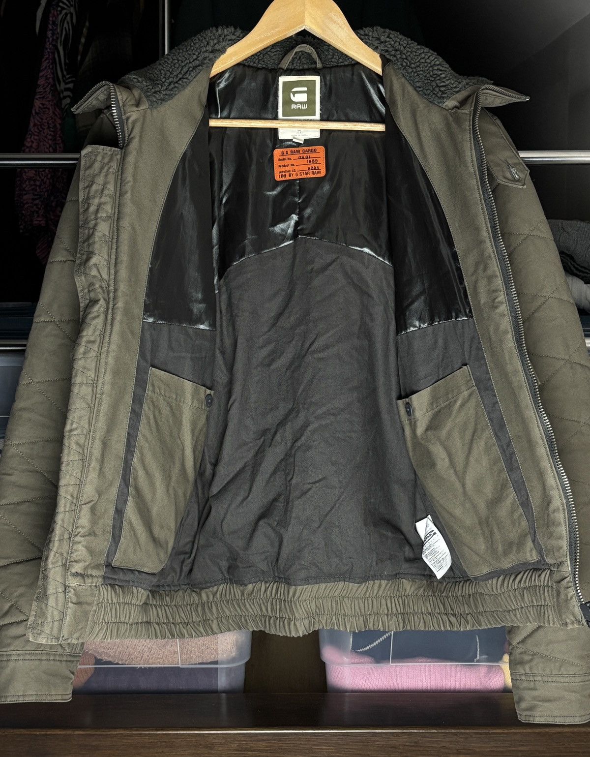 G-Star G-Star RAW Aviator Quilted Bomber Jacket MA1 Vintage Pilot Size US L / EU 52-54 / 3 - 5 Thumbnail