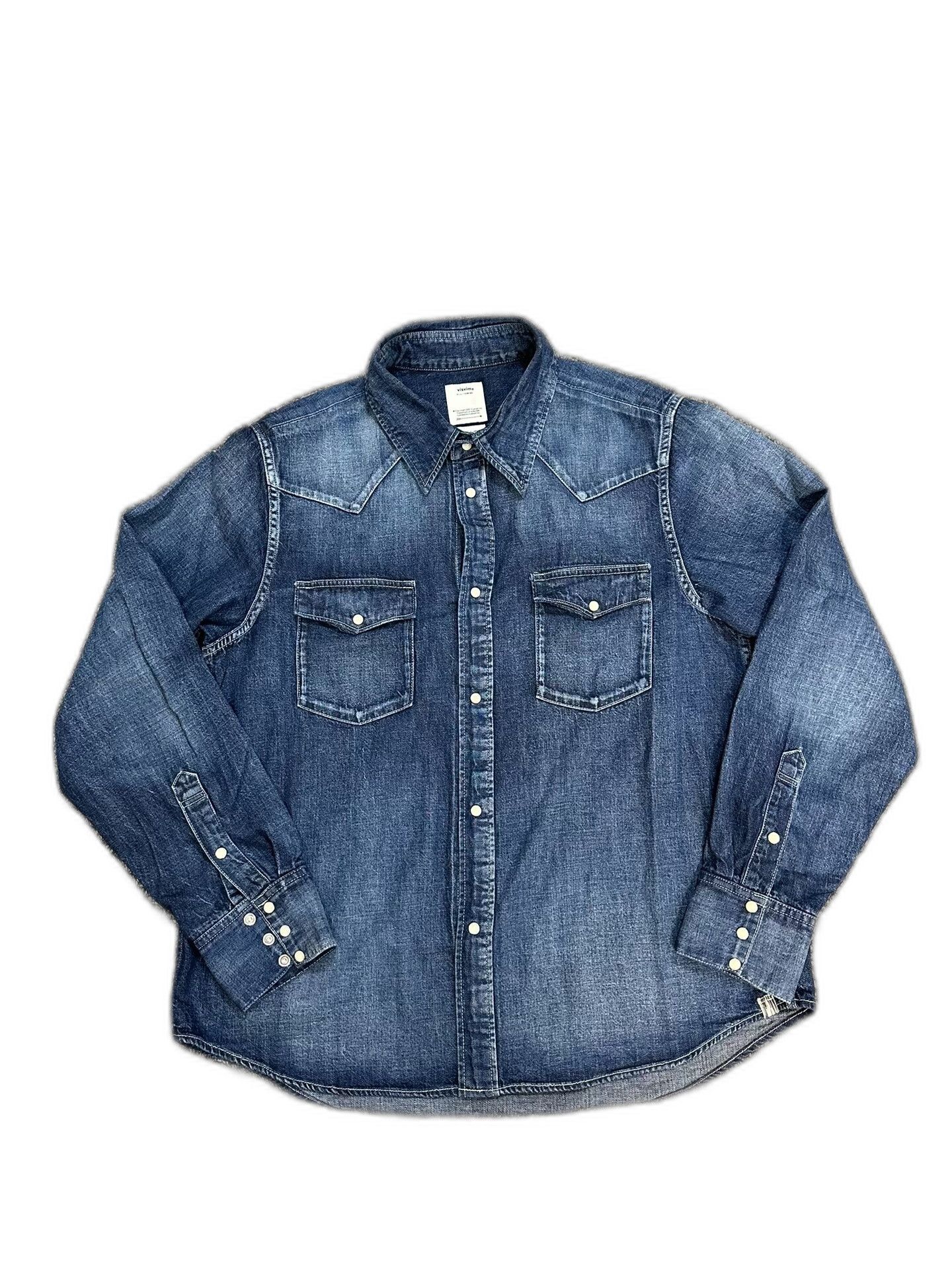 Visvim visvim Social Sculpture Denim Shirt Size US S / EU 44-46 / 1 - 1 Thumbnail