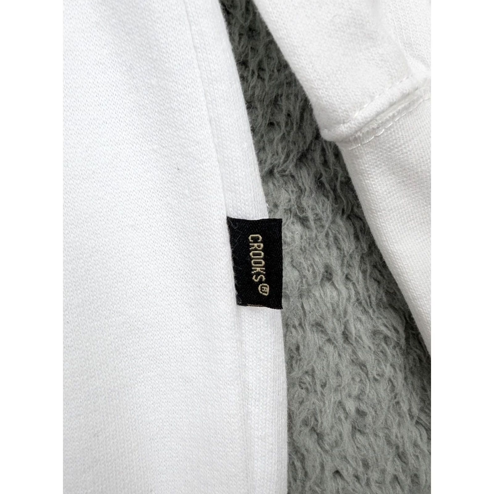 Crooks & Castles Crooks & Castles Hoodie Mens Large White Pullover Graphic Print Hooded Sweatshirt Size US L / EU 52-54 / 3 - 7 Thumbnail
