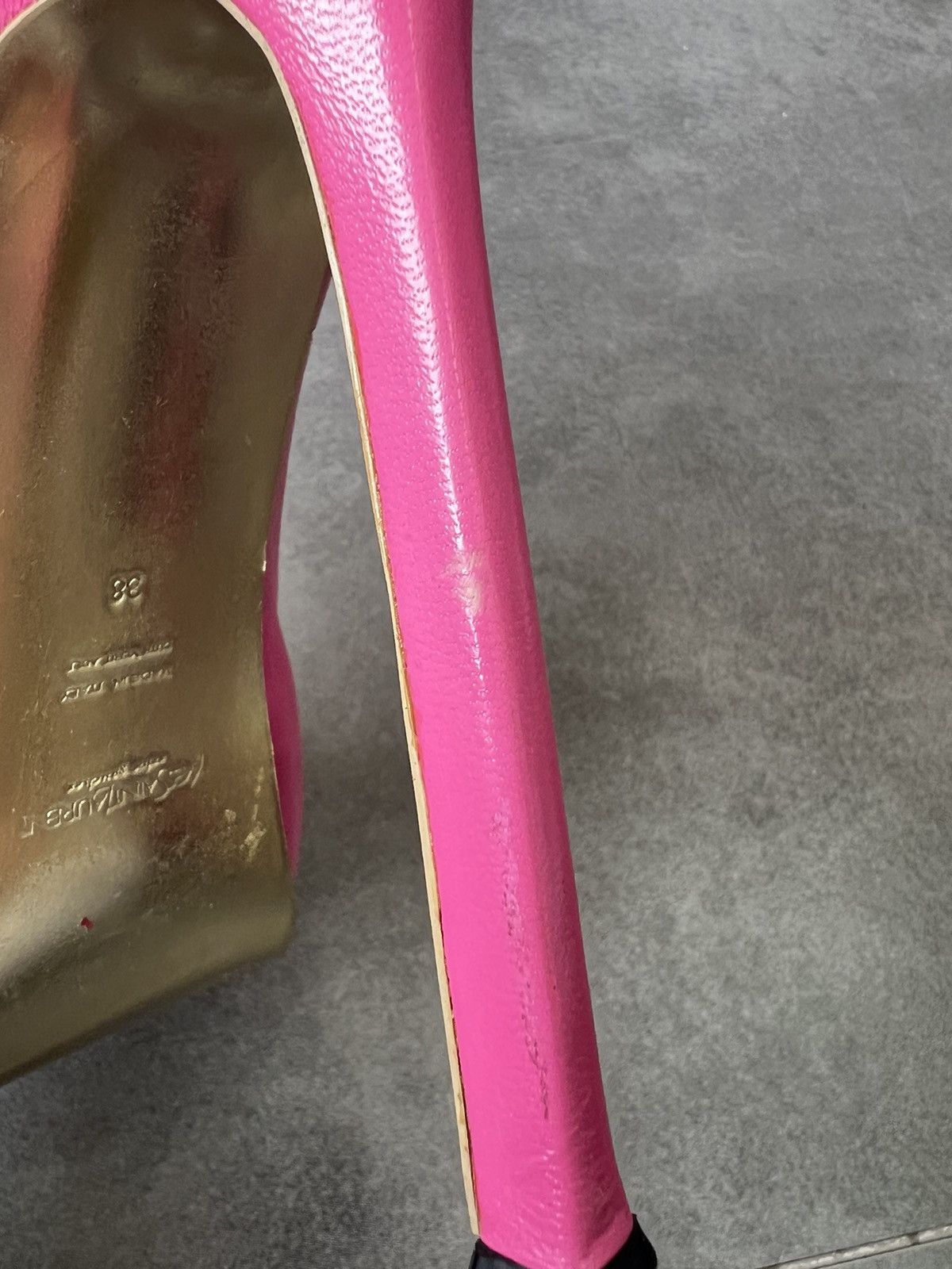 Yves Saint Laurent Vintage Yves Saint Laurent high pink iconic heels Size US 7 / IT 37 - 10 Thumbnail