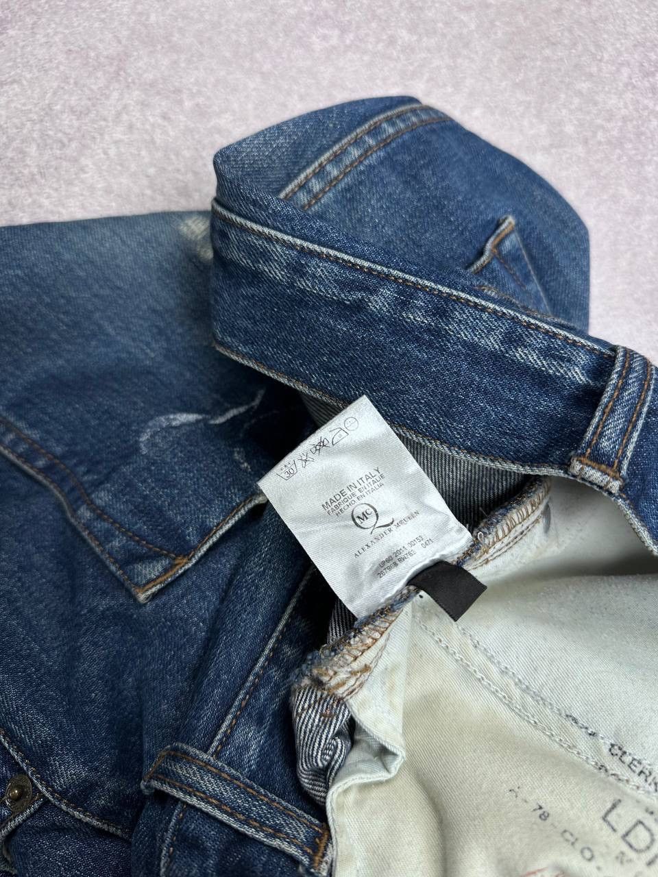 Alexander McQueen Vintage Alexander McQueen Distressed Flared Jeans 36 Size US 36 / EU 52 - 11 Thumbnail