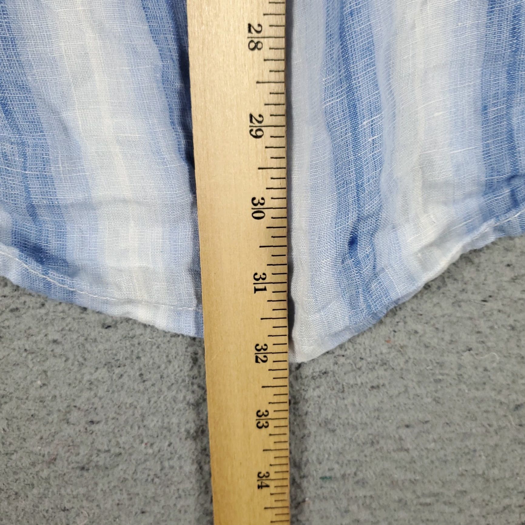 Tommy Bahama Tommy Bahama Shirt Mens Size 2XL Blue Striped Linen Button Up Long Sleeve Size US XXL / EU 58 / 5 - 4 Thumbnail