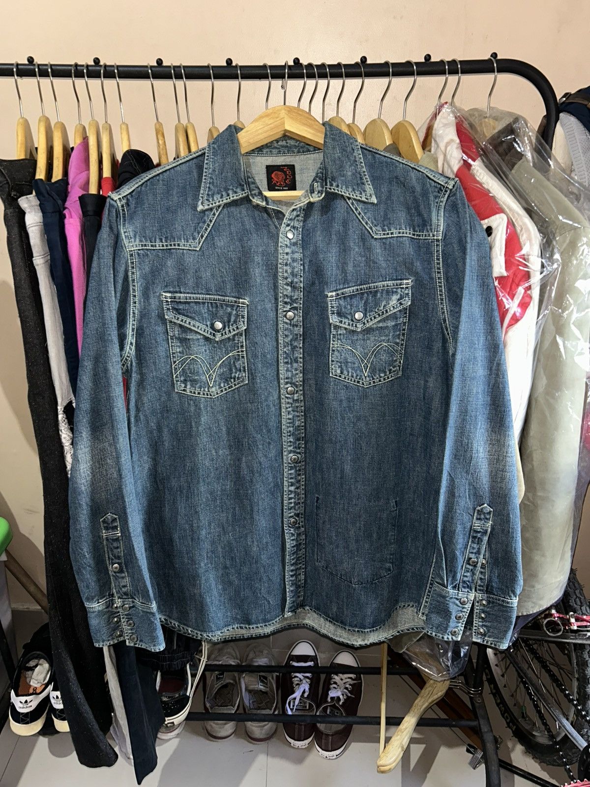 Redmoon Redmoon Western Denim Shirt Size US L / EU 52-54 / 3 - 1 Thumbnail