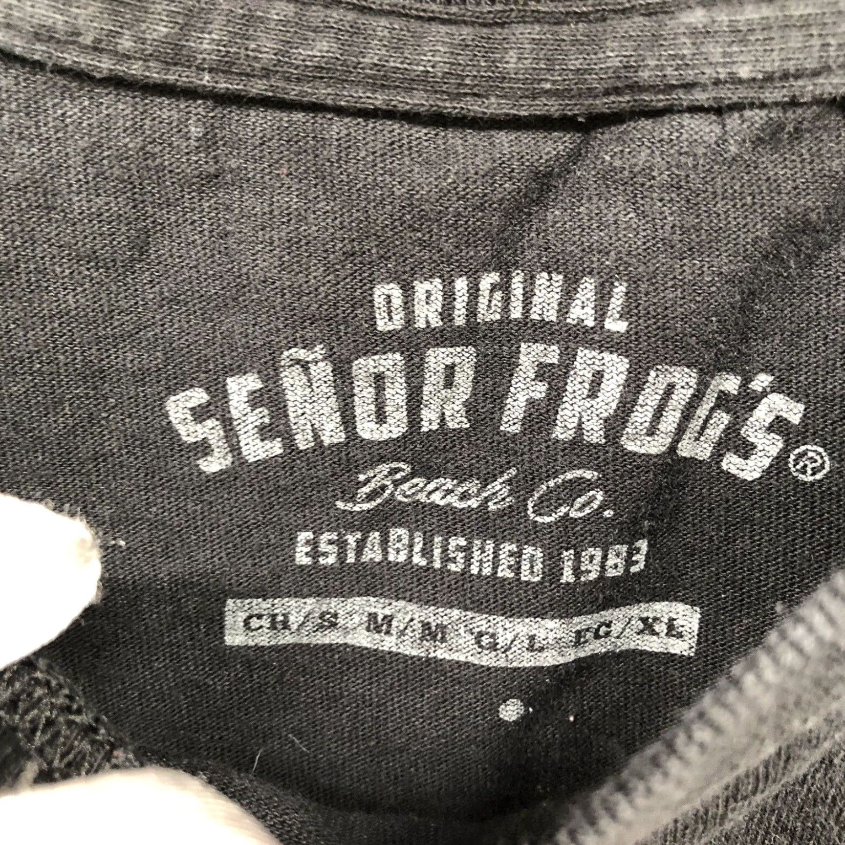Vintage Senior Frogs T Shirt Womens L Black Fitted Short Sleeve Motorcycle Graphic Size L / US 10 / IT 46 - 6 Thumbnail