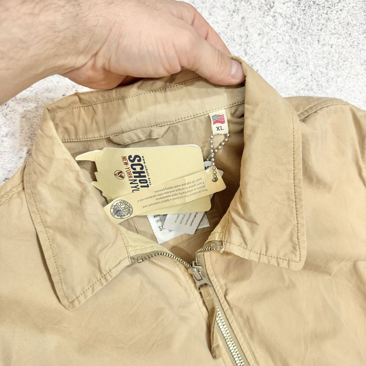 Designer × Schott Schott Bennet Cotton Jacket XL size Size US XL / EU 56 / 4 - 4 Thumbnail