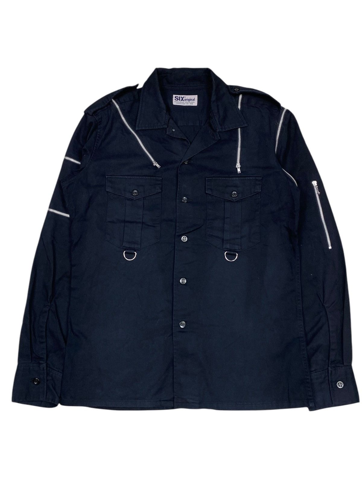 14th Addiction 2000s Triple Six - Multizip Shirt Jacket Size US M / EU 48-50 / 2 - 4 Thumbnail