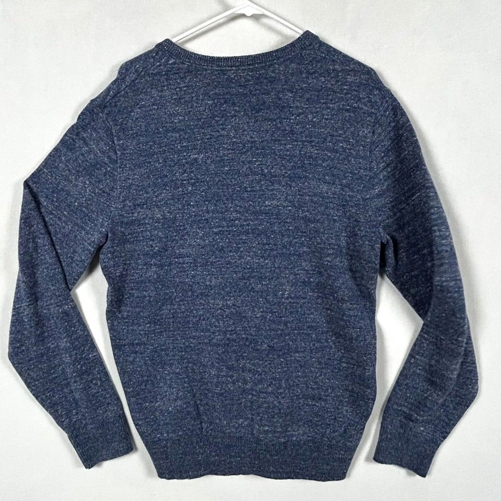 Gap Gap Men’s Blue V-Neck Lightweight Knit Cotton Blend Sweater Medium Size US M / EU 48-50 / 2 - 7 Thumbnail