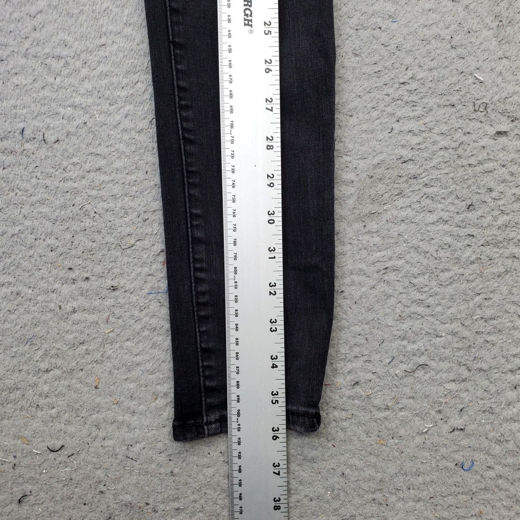 American Eagle Outfitters American Eagle Outfitters Skinny Jeans Womens 4 Black Denim Next Level Stretch Size 27" / US 4 / IT 40 - 3 Thumbnail