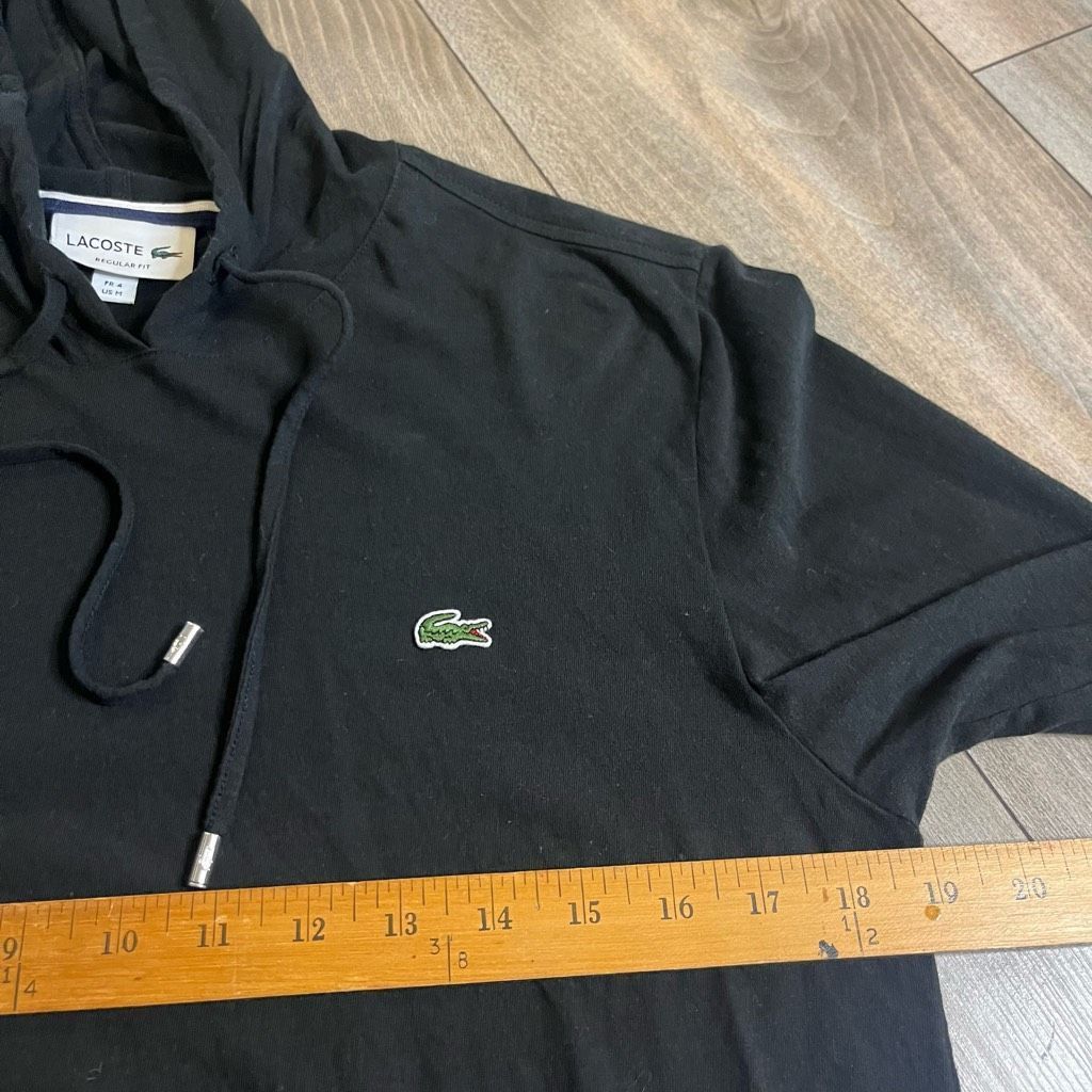 Lacoste Lacoste Black Casual Pullover Hoodie Men Medium Size US M / EU 48-50 / 2 - 5 Thumbnail