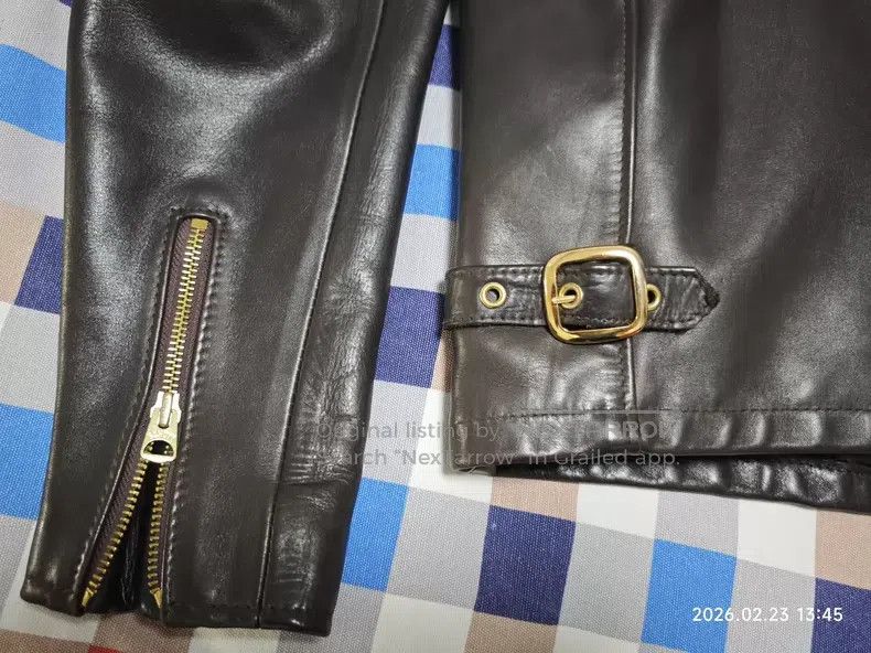 Schott 141 Cowhide locomotive leather jacket Size US S / EU 44-46 / 1 - 7 Thumbnail