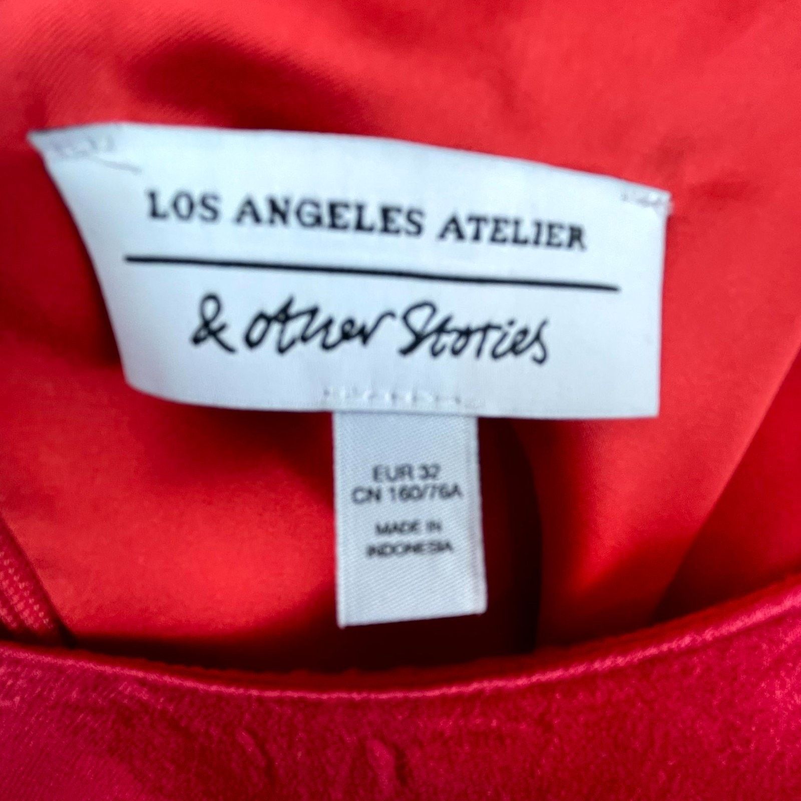 & Other Stories & Other Stories Slip Dress Womes Small Red Spaghetti Satin Size S / US 4 / IT 40 - 6 Thumbnail